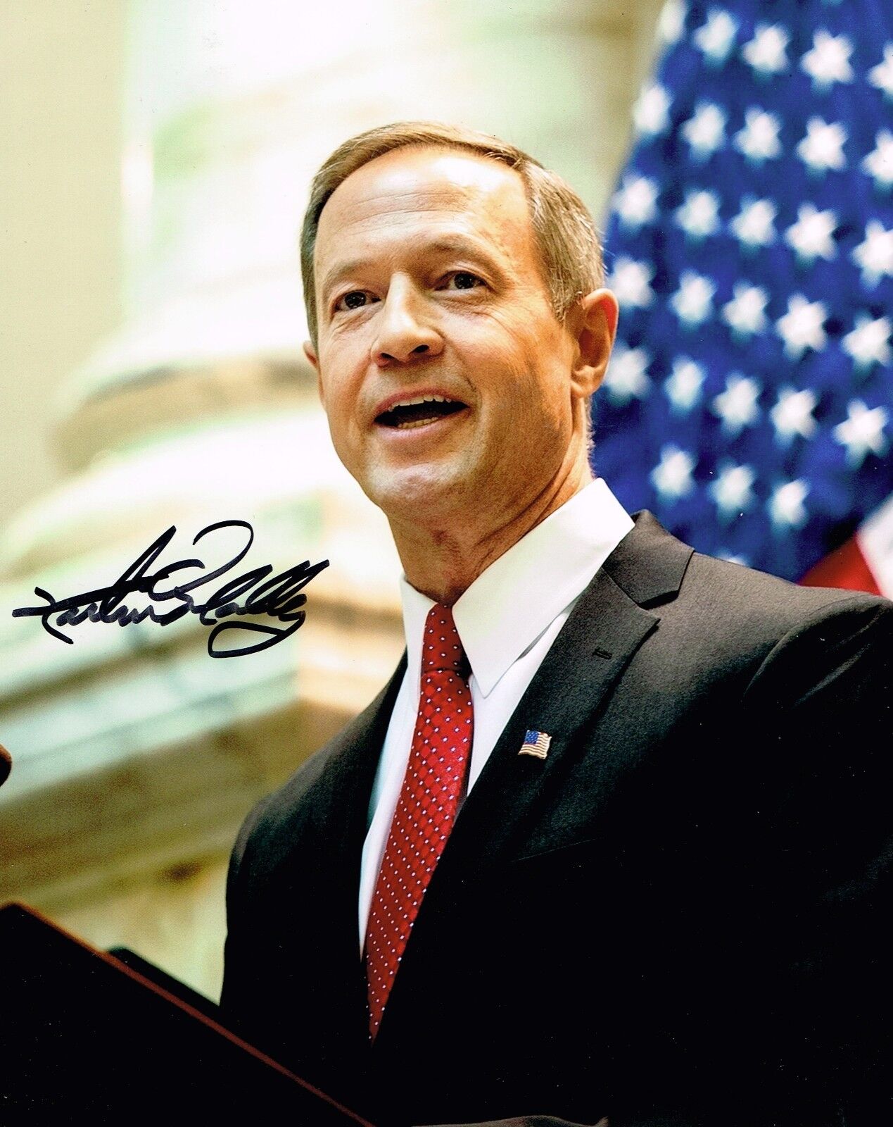 Martin O'Malley Hand Signed Autograph 8x10 Photo Poster painting In Person Proof President USA