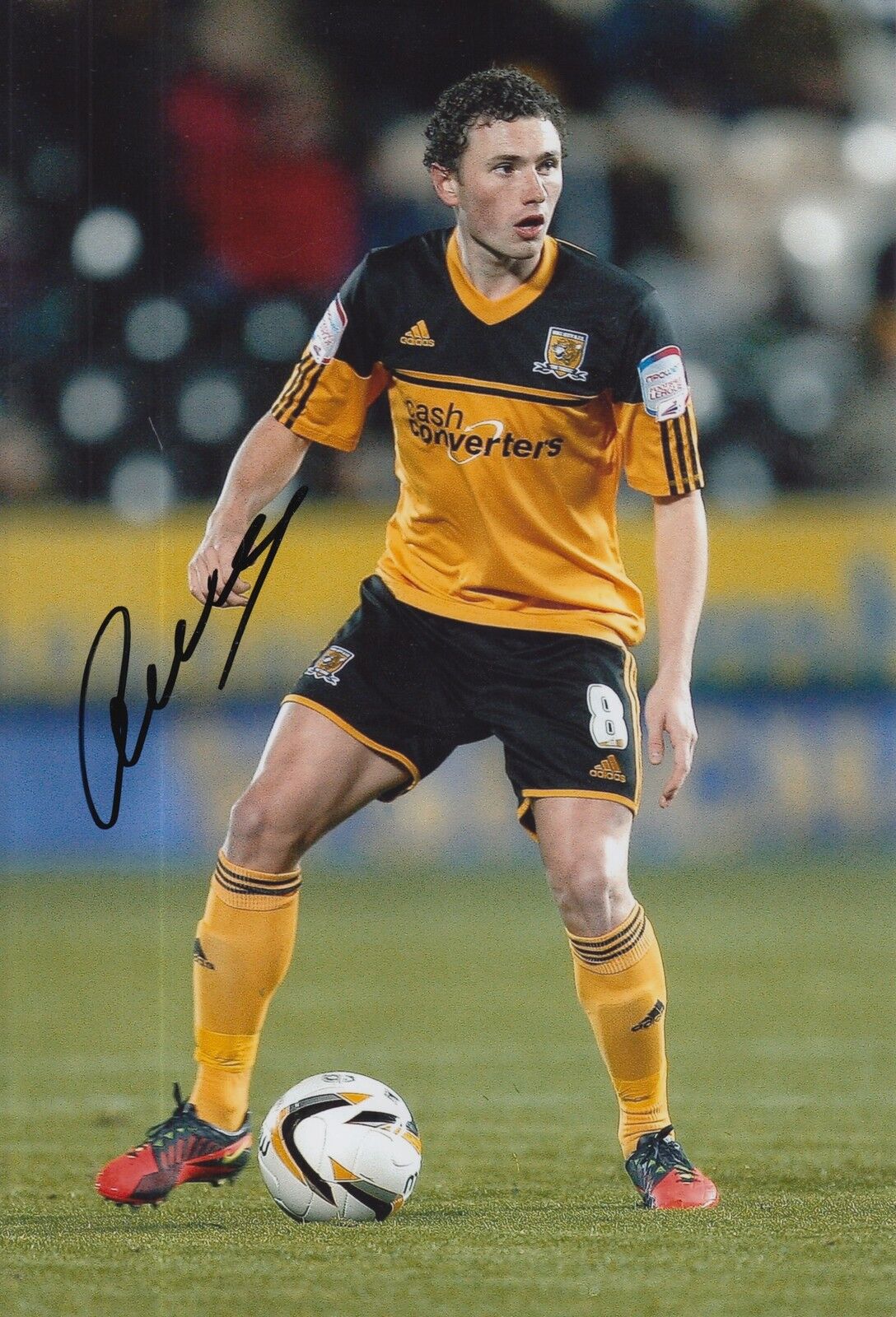 HULL CITY HAND SIGNED CORRY EVANS 12X8 Photo Poster painting 1.