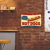 Hot dog - Panneaux en &eacute;tain m&eacute;tallique(20*30cm)