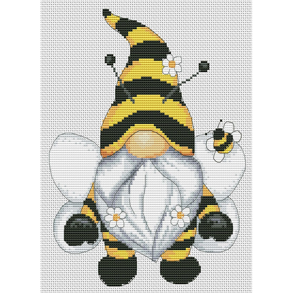 

Cartoon Gnome - 11CT Stamped Cross Stitch - 30*40CM, 501 Original