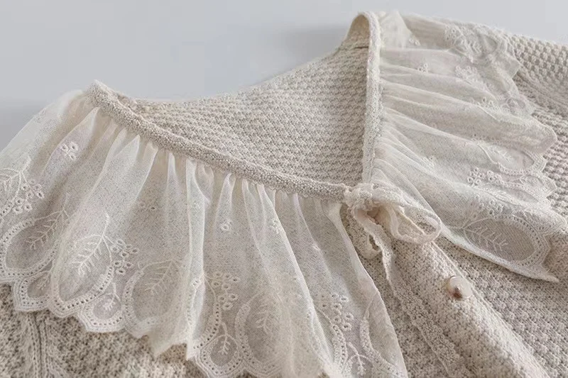 Chicfifth Sweater Women Winter Long Sleeve High Quality Autumn Vintage Top Knitted Cardigan