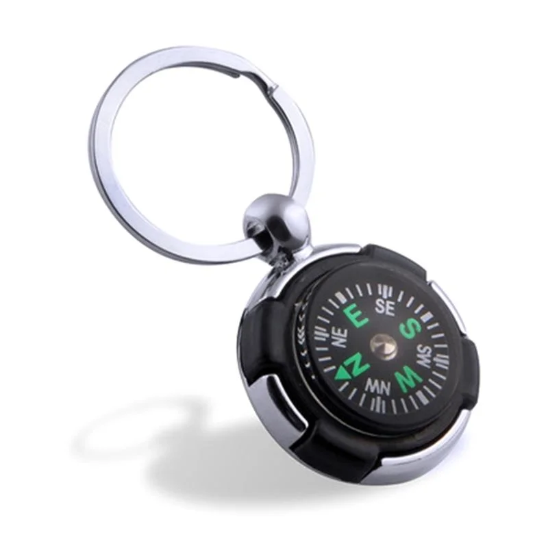 10PCS Key Chain Mini Compass Outdoor Camping Hiking Hiker Navigator Utility  Survival Tool