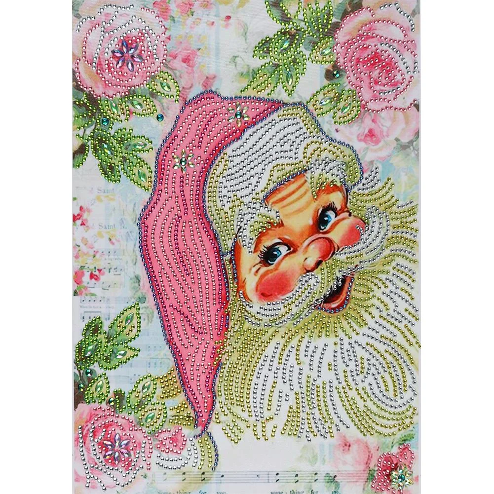 Full Round Diamond Painting - Crystal Rhinestone - Santa Claus(30*40cm)