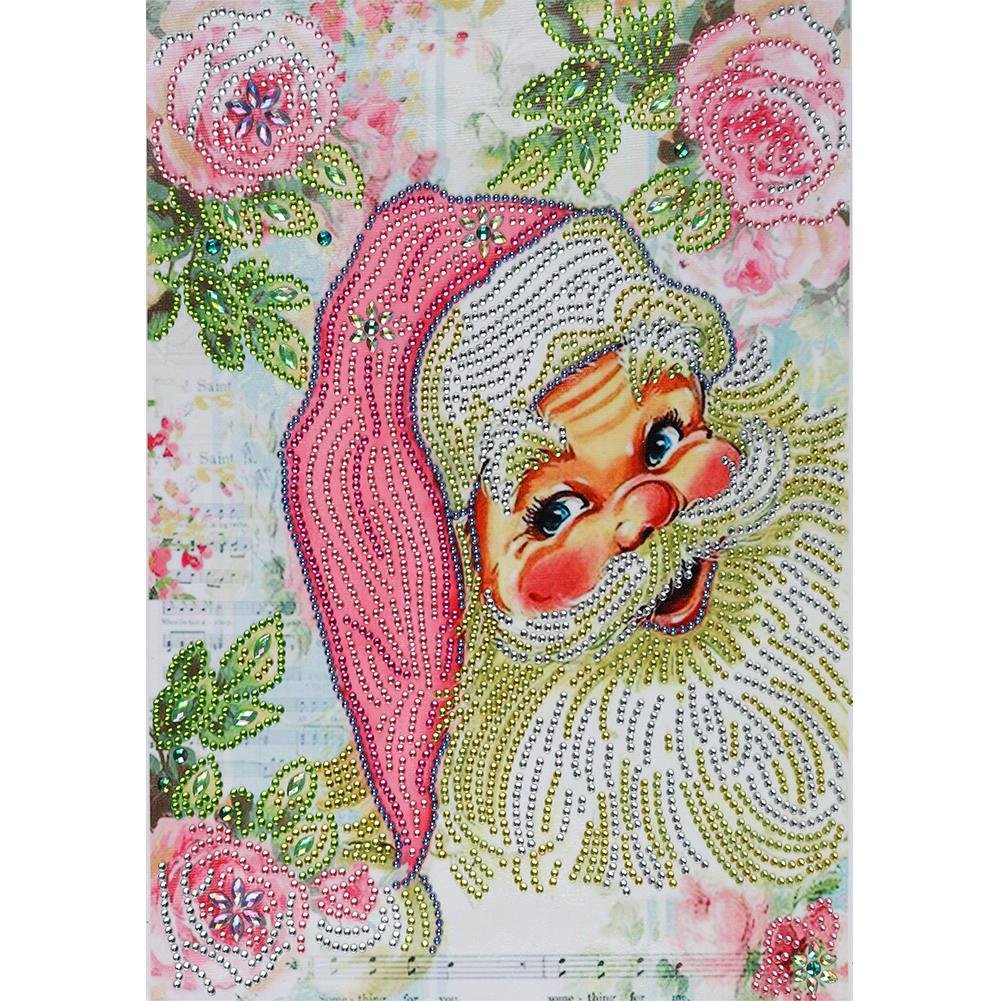 Full Round Diamond Painting - Crystal Rhinestone - Santa Claus(30*40cm)