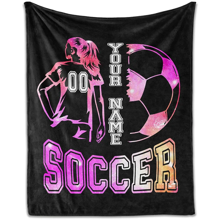 Personalized Soccer Blanket for Comfort & Unique| BKKid201