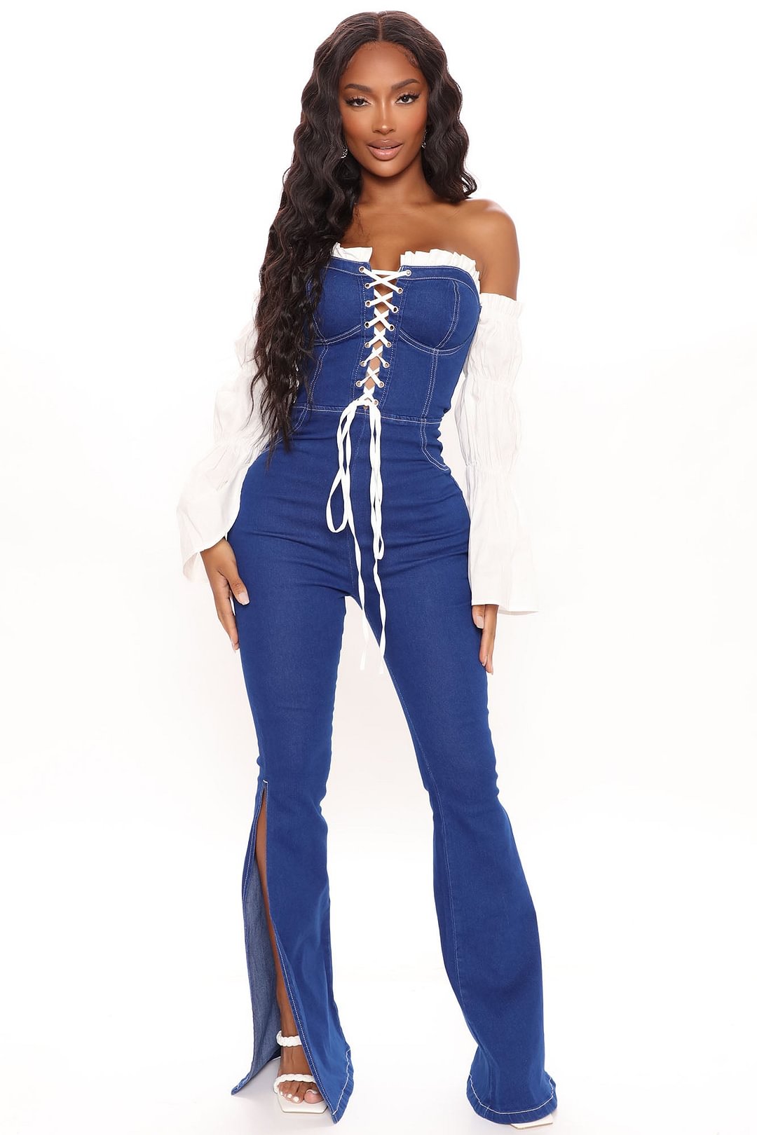 High On Denim Jumpsuit - Dark Denim