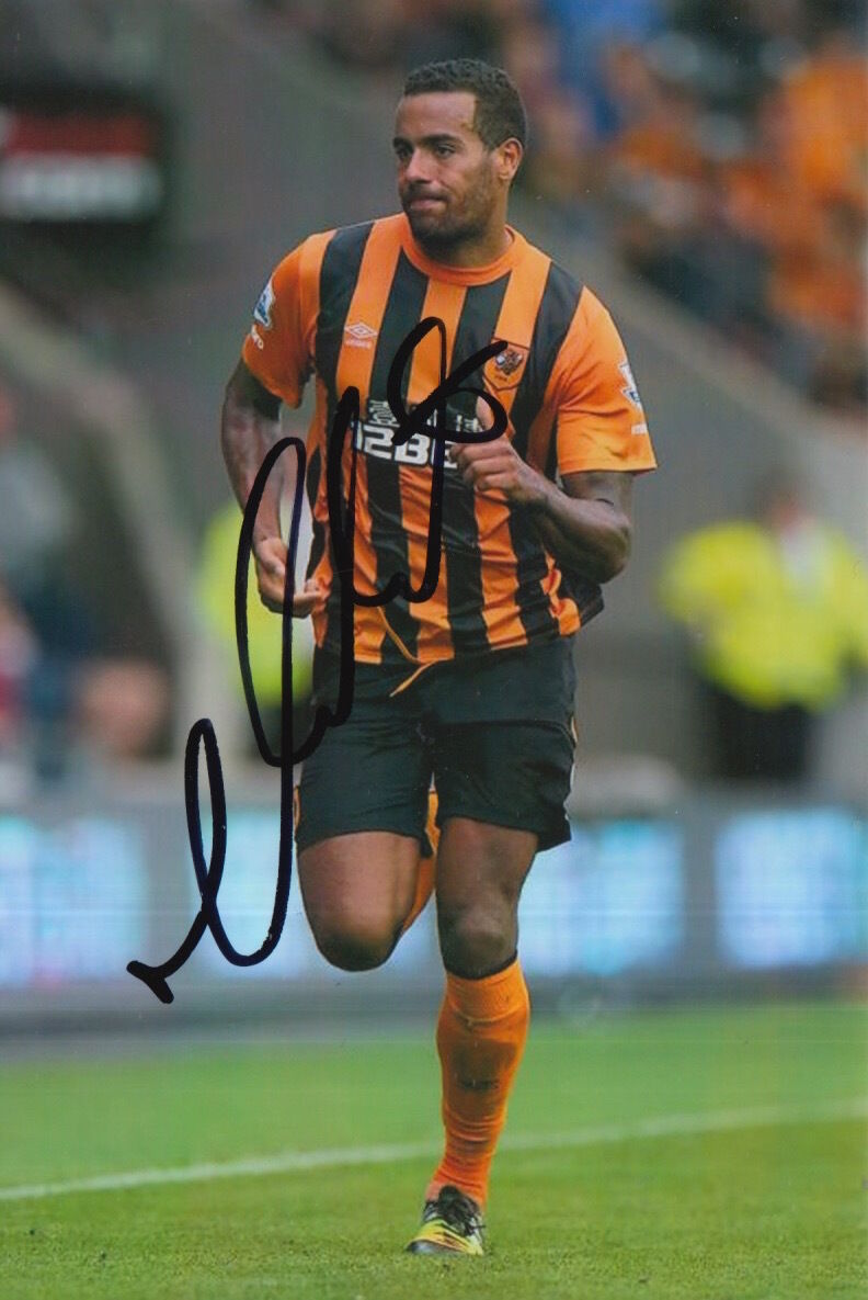 HULL CITY HAND SIGNED TOM HUDDLESTONE 6X4 Photo Poster painting 1.