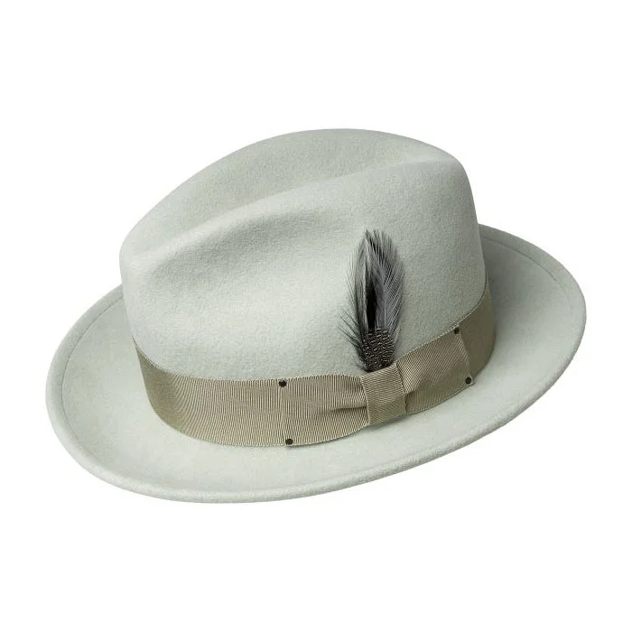 12 Colors-TINO Fedora – White [Fast shipping and box packing]