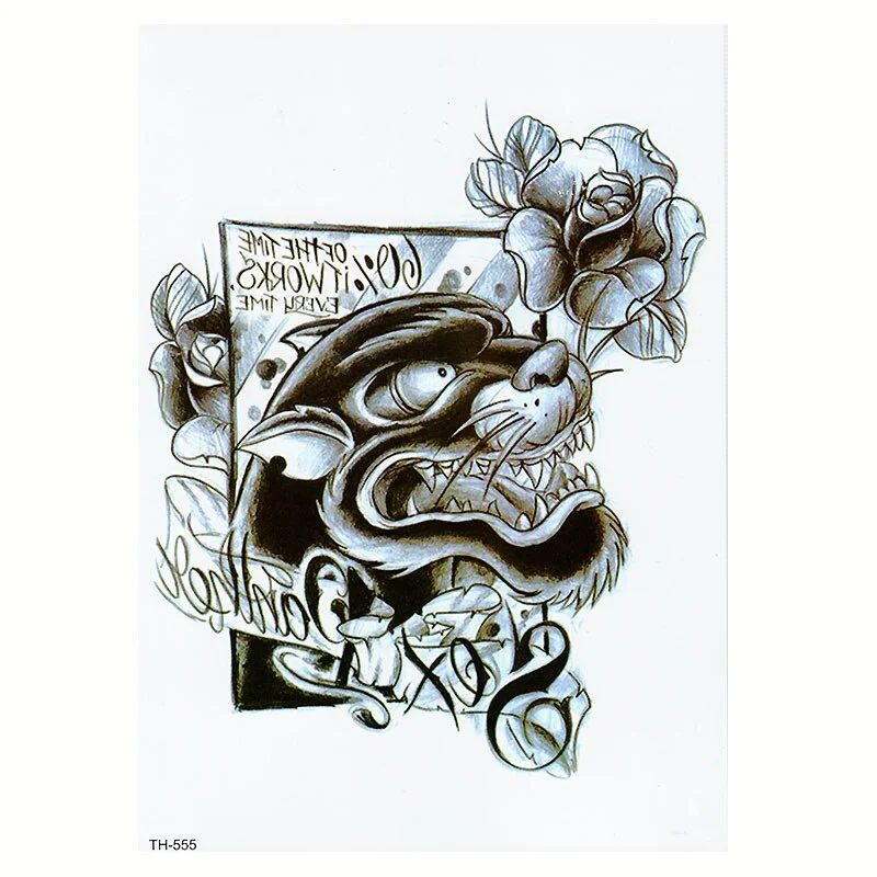 CROWN SKULL SCYTHE DEATH ANGEL WINGS CROSS TEMPORARY TATTOO, CRUCIFIX, BODY ART, MENS, WOMENS