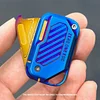 EDC Decompression Toys Card Throwing Mechanical Card Pusher Play Piece Titanium Fingertip Gyroscope