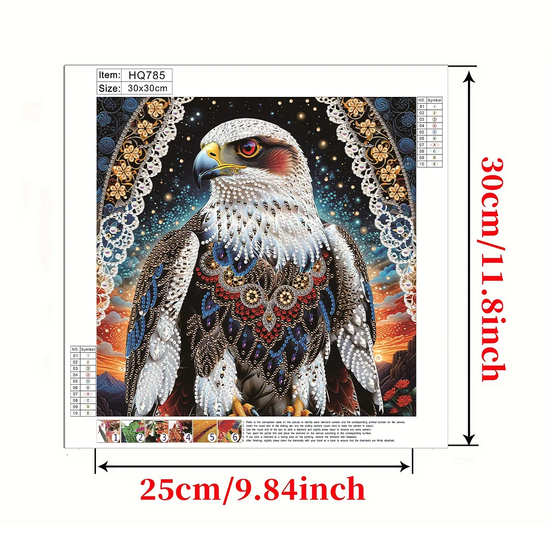 Eagle2 - Partial Special Shaped Drill Diamond Painting Kits (Canvas|30*30cm)