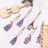 6pcs Diamond Painting Key Rings Hanging Ornaments Cartoon DIY Gifts