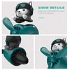 Cartoon Car Fragrance with 2 Fragrances Vent Perfume Gift for Friends (Black)