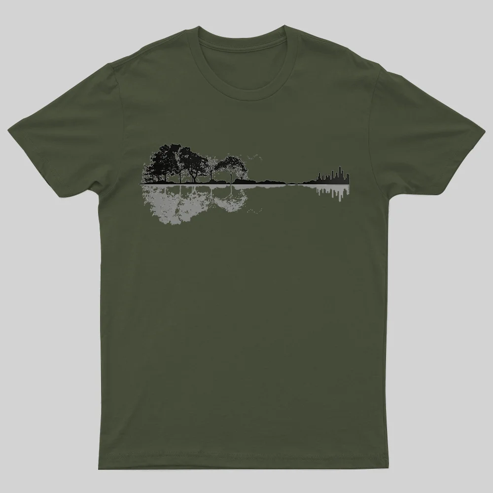Nature Guitar Printed Men's T-shirt