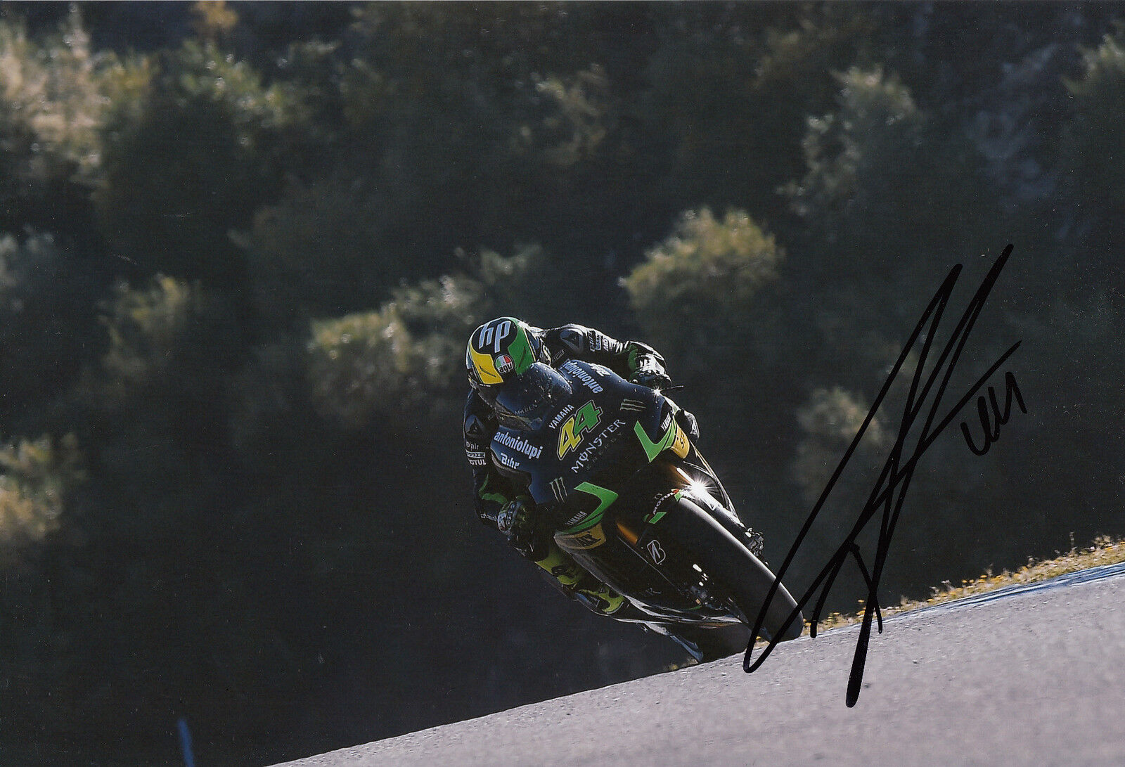 Pol Espargaro Hand Signed Monster Yamaha Tech 3 12x8 Photo Poster painting 2014 MotoGP 10.