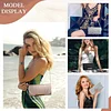 Clutch Damen Abendtasche Silber,Funkelnde Kettenabendtasche,Modische Tasche Bag Handtasche,Elegante Umschlagtasche Crossbody für Neujahrsball,Hochzeit,Party und Hochzeit