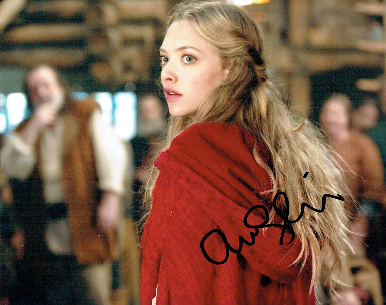 Amanda Seyfried SIGNED Autograph 10x8 Photo Poster painting Movie AFTAL COA Red Riding Hood Star