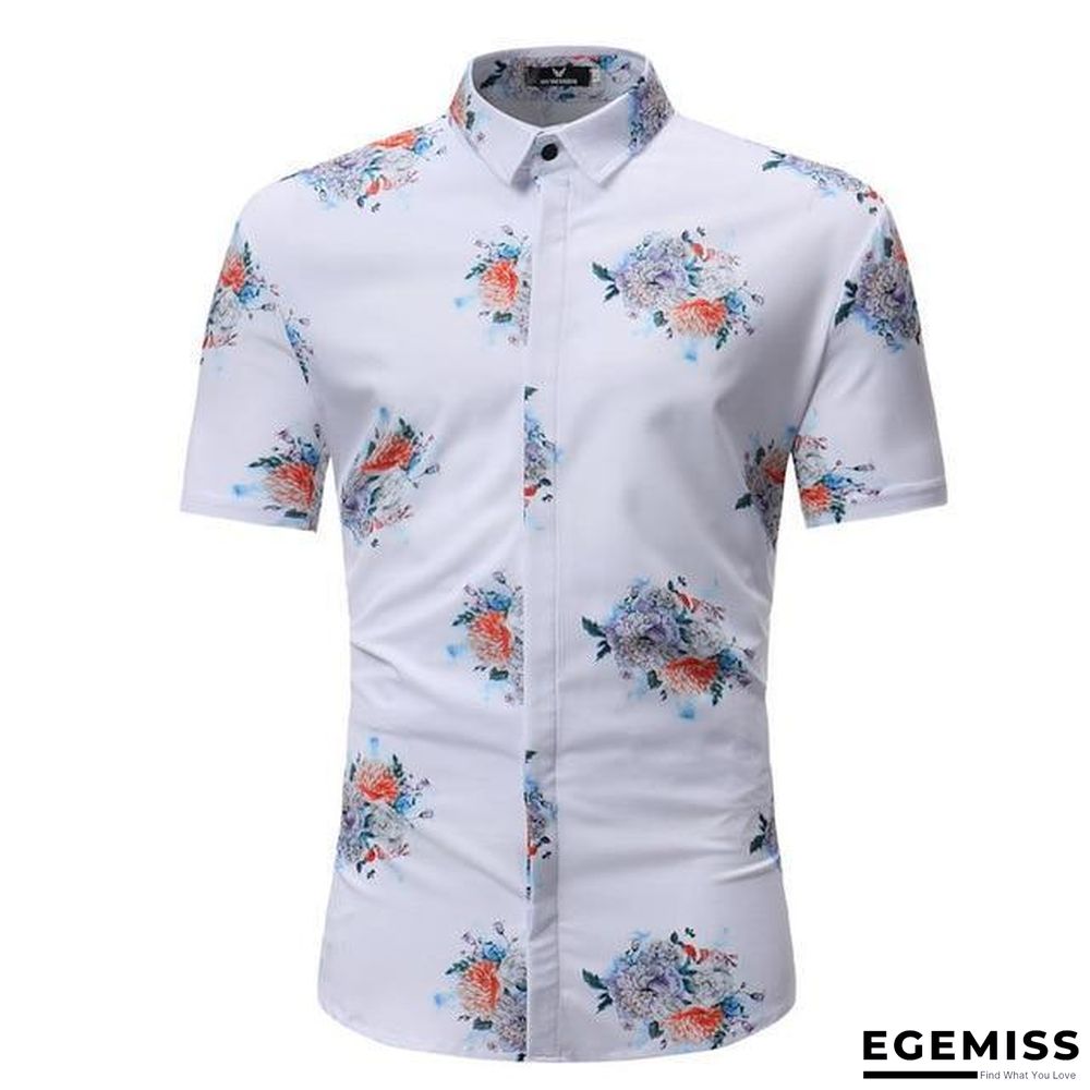 Men Fashion Style Short Sleeve Hawaiian Shirt | EGEMISS