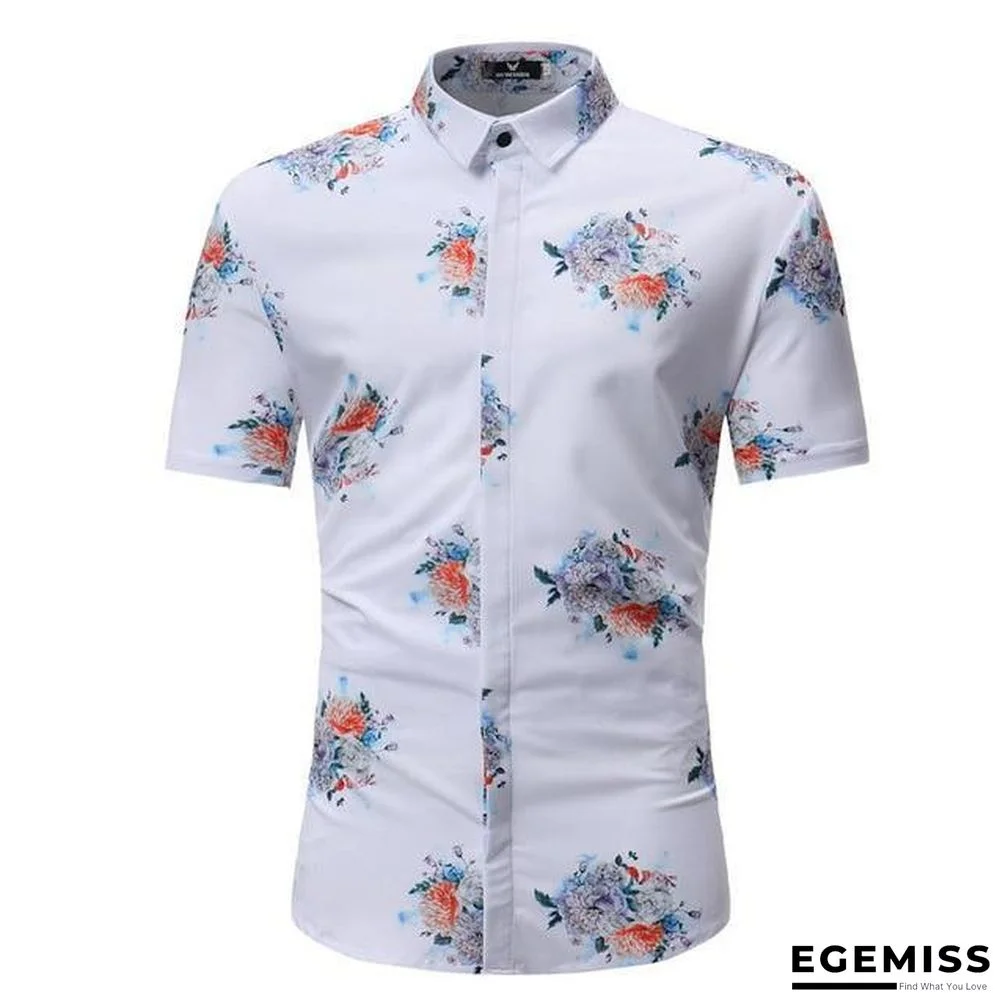 Men Fashion Style Short Sleeve Hawaiian Shirt | EGEMISS