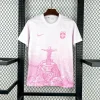 2025 Brazil Jesus Special Edition White-Pink Soccer Jersey