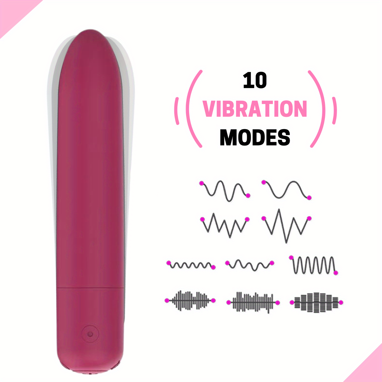 Waterproof USB Charge Bullet Vibrator for Women