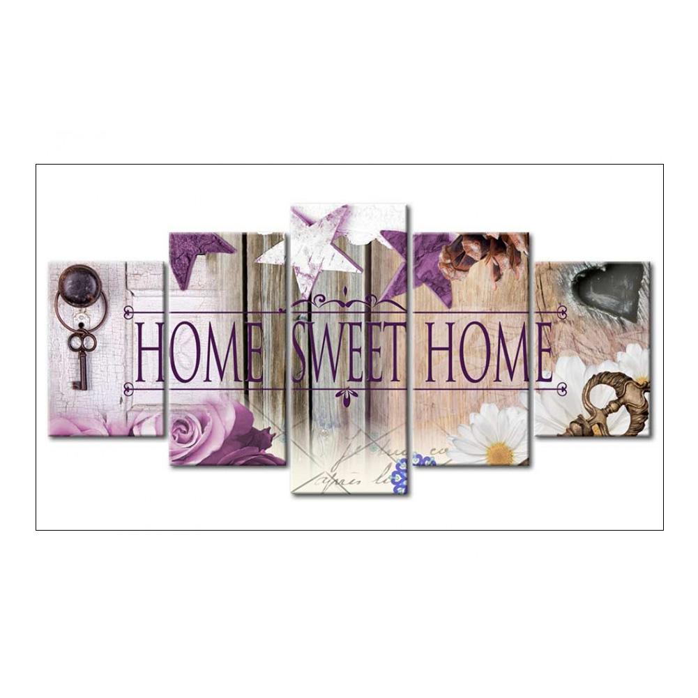 

90*45CM - 5pcs Sweet Home - Multi picture Diamond Painting, 501 Original