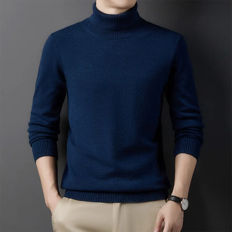 Men's Solid Color Casual Business Sweater