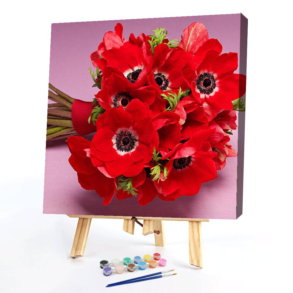 

40*40CM - Paint By Numbers - Poppy, 501 Original