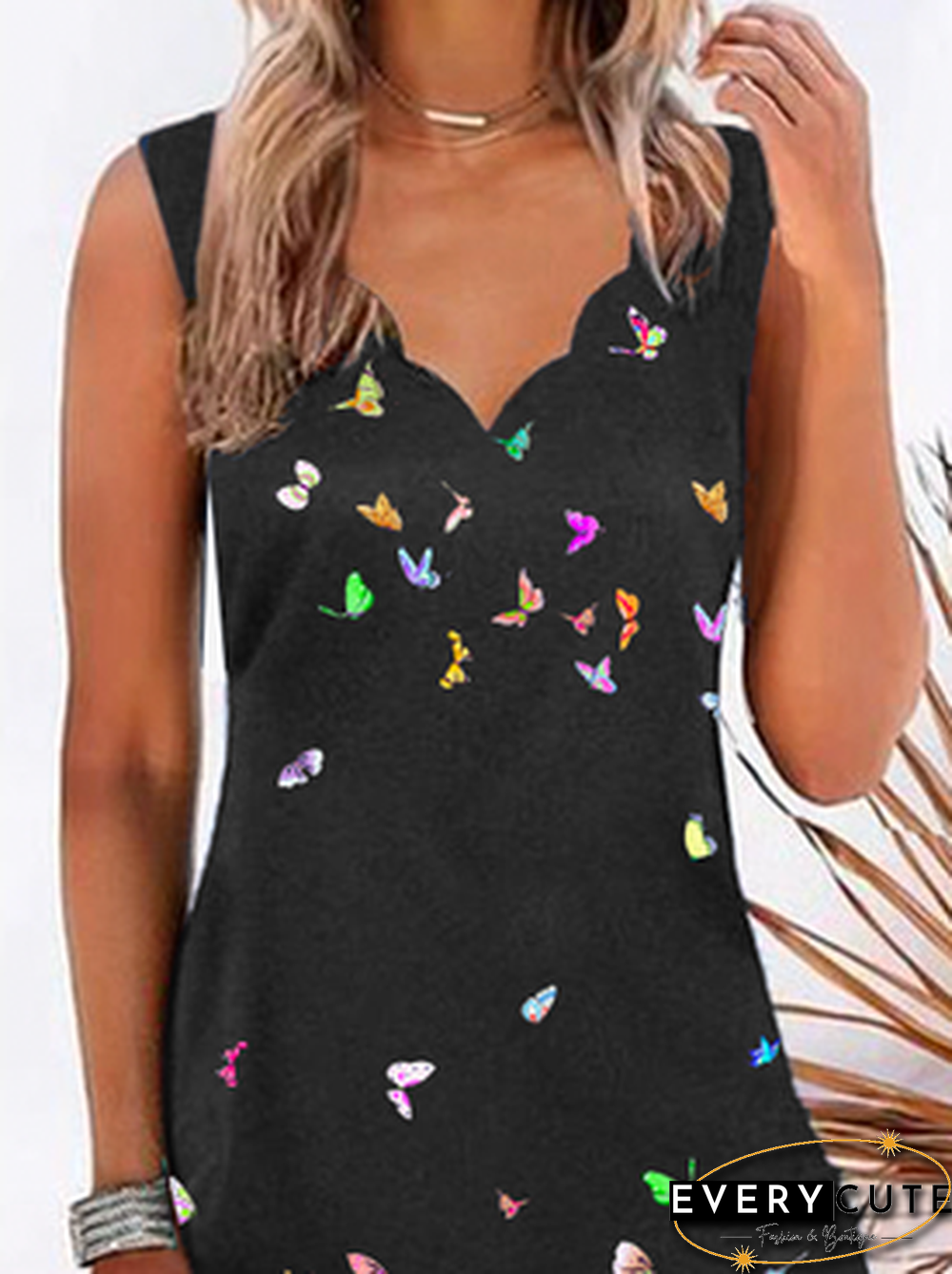 V Neck Casual Sleeveless Knitting Dresses