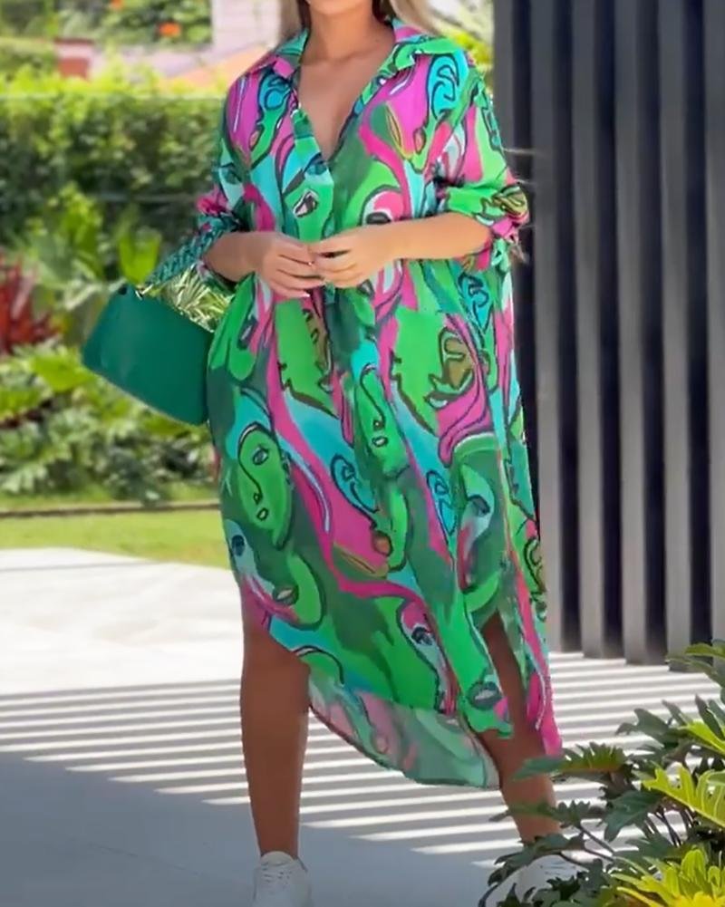 Chic Loose Print Dress