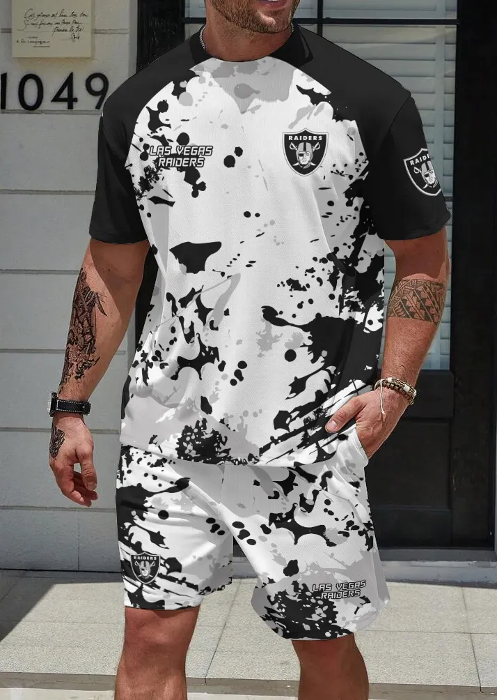 Las Vegas Raiders Limited Edition Top And Shorts Two-Piece Suits