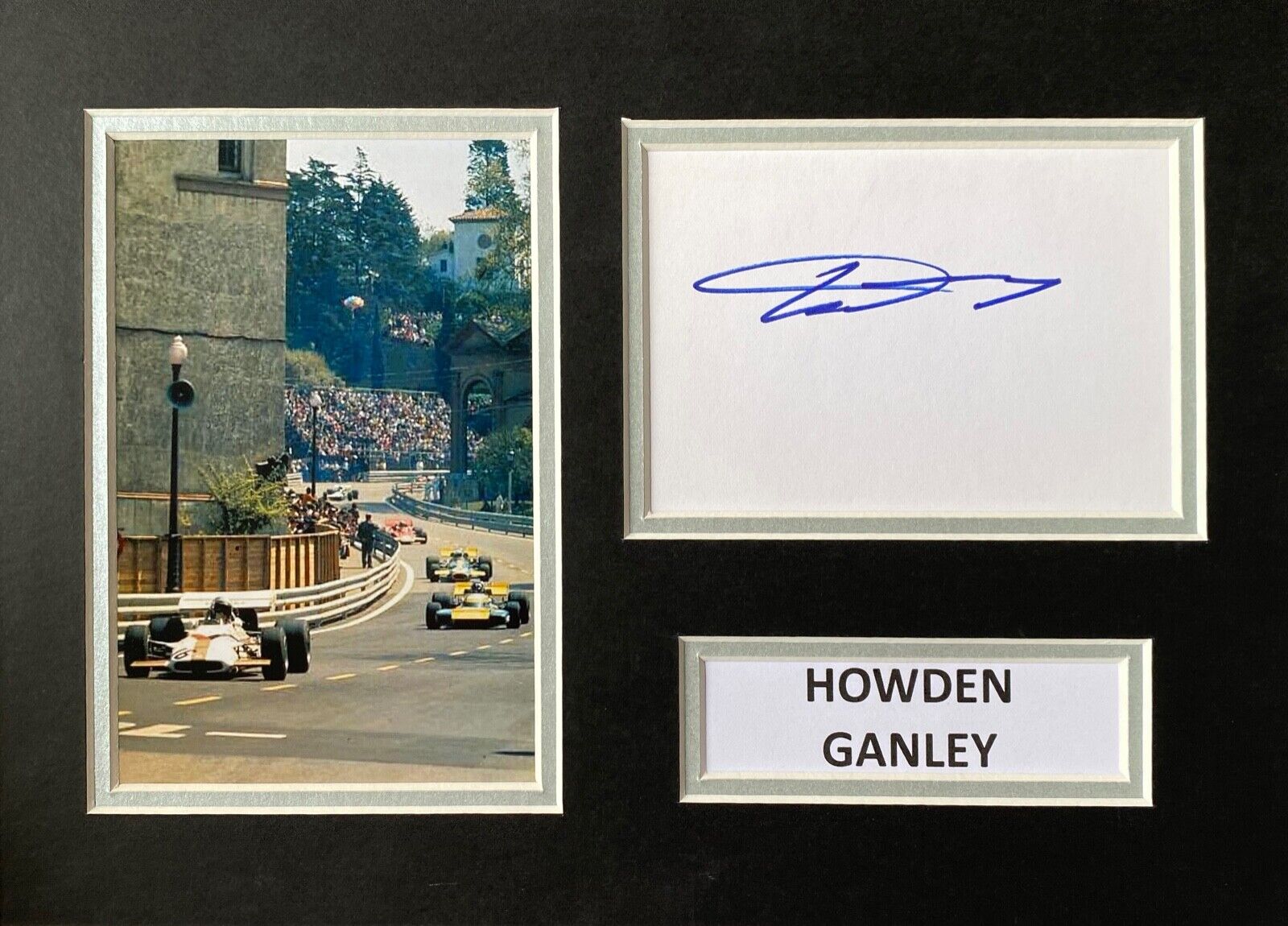 HOWDEN GANLEY HAND SIGNED A4 Photo Poster painting MOUNT DISPLAY FORMULA 1 AUTOGRAPH F1 1