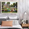 Diamond Painting-DIY Full Round Drill House Garden(50*40cm)
