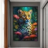 (Big Size)Leopard - 11CT Stamped Cross Stitch - 40*60cm - Animal