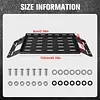 [US Local Warehouse] For 07-25 JK/JL Wrangler Molle Panel Rear Trunk Cargo Rack Interior Storage Basket Auto Luggage Frame Trunk Organizer Car Accessories