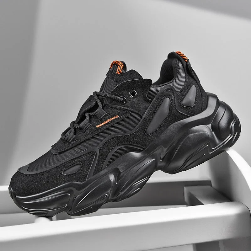 Unisex Spring Running Shoes Women Trend Chunky Sneakers Men Couples Platform Sport Shoes Mesh Walking Shoes  Zapatos De Hombre