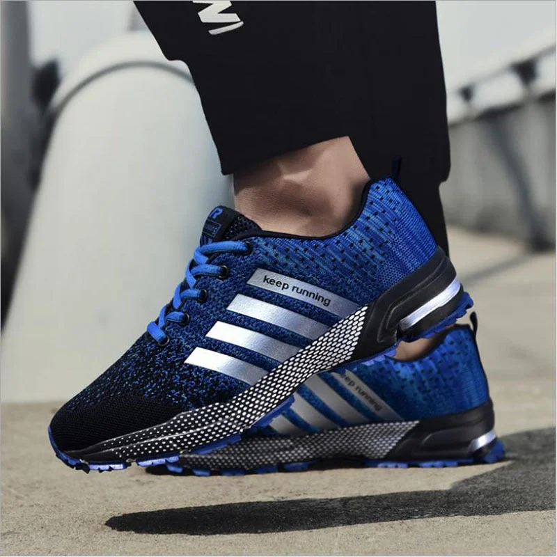 New 2020 Men Running Shoes Breathable Outdoor Sports Shoes Lightweight Sneakers for Women Comfortable Athletic Training Footwear