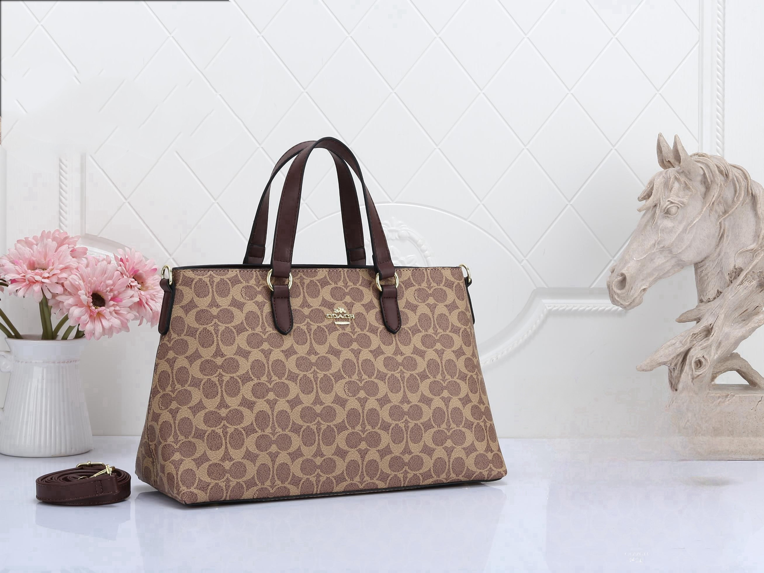 【🔥🔥🔥Big Promotion】2023 COACH Classic Tote Presbyopia Large Capacity Bag