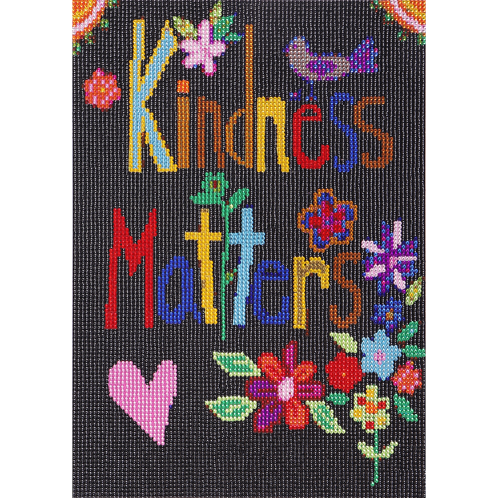 

Letters and Flower - Crystal Round Drill Diamond Painting - 30*40CM, 501 Original
