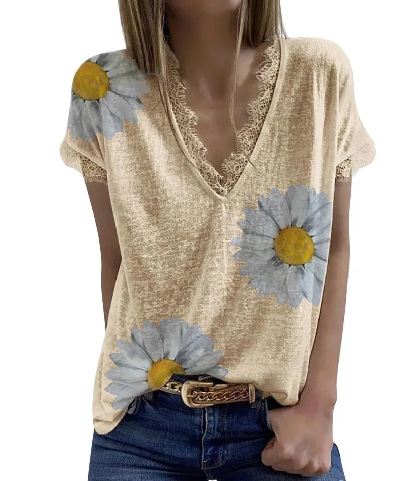 Chrysanthemum Lace T-Shirt