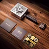 EDC Twin Linkage Push Card Fingertip Gyroscope Snap Coin Metal Trendy Play Piece Decompression Mechanical Black Technology Toy