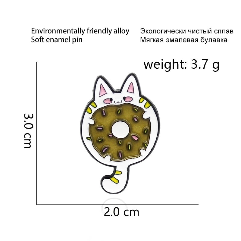 Minimalist Pin Animal Alloy Stoving Varnish Unisex Brooches