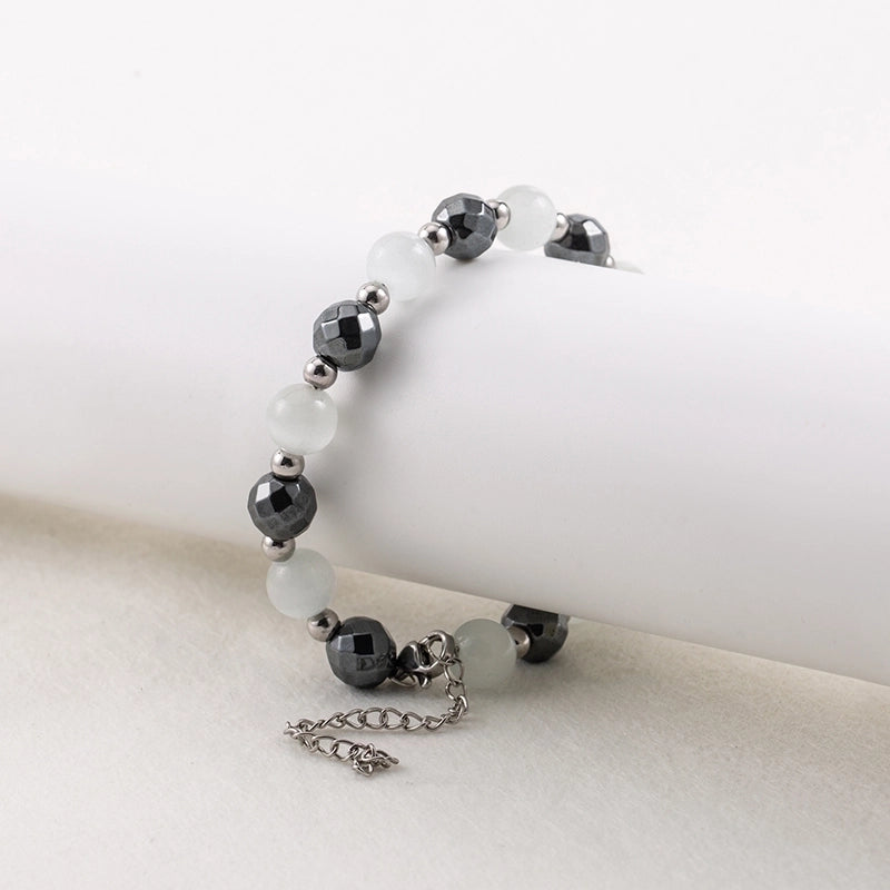 Casual Elegant Commute Geometric 304 Stainless Steel Glass Bracelets In Bulk