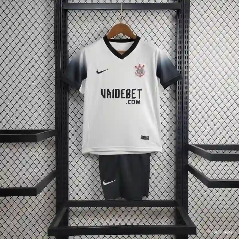 24/25 Kids Corinthians Soccer Jersey Home