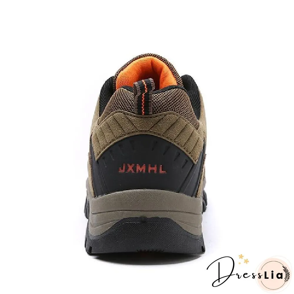 Fashion Men Shoes Comfortable Waterproof Outdoor Casual Shoes Lace-Up Rubber Sneakers