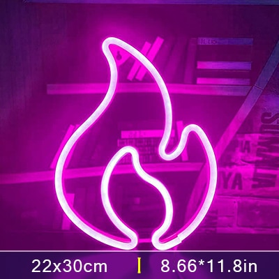 

Flame - Led Neon Light Sign, 501 Original