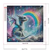 (40*40cm)Rainbow Dragon - Round Partial AB Drill Diamond Painting