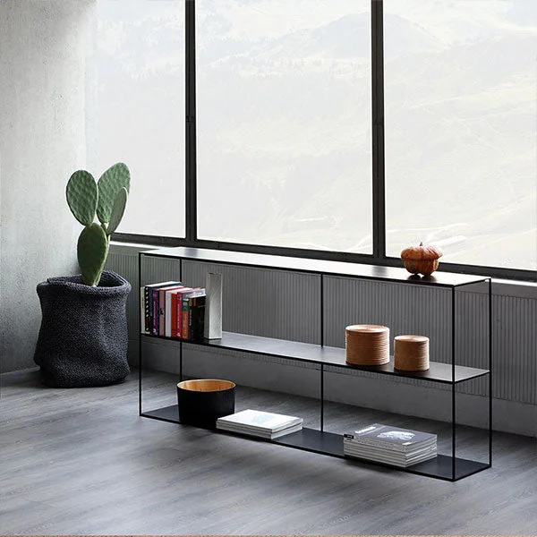 GLVEE Iron Art Display Cabinet