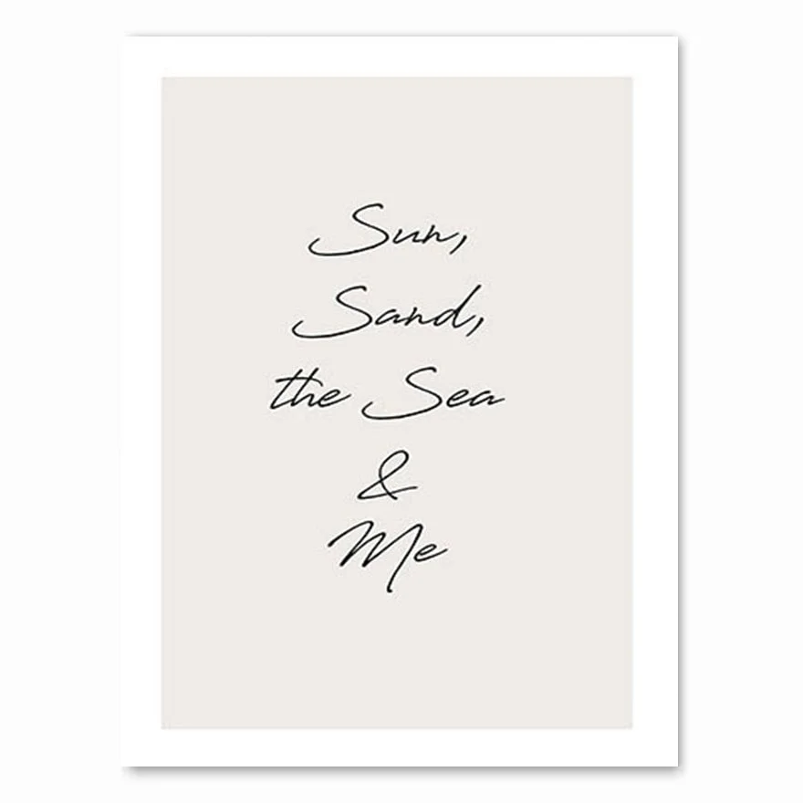 Scandinavian Nature Landscape Canvas Painting Grass Bridge Beach Sunset Wall Art Poster Nordic Print Modern Picture Home Decor