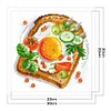 Fruit Toast-11CT Stamped Cross Stitch 30*30cm(Brand)